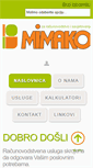 Mobile Screenshot of mimako.hr